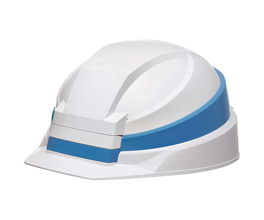 折りたたみ式ヘルメット IZANO2 ホワイト/ブルーライン AA21-WB