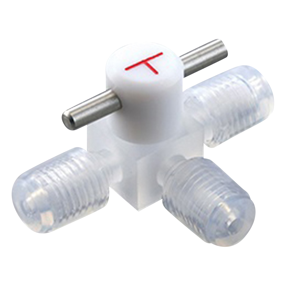 ミニチュアCTFE3方コック（チューブ接続タイプ） B-1.6-3T