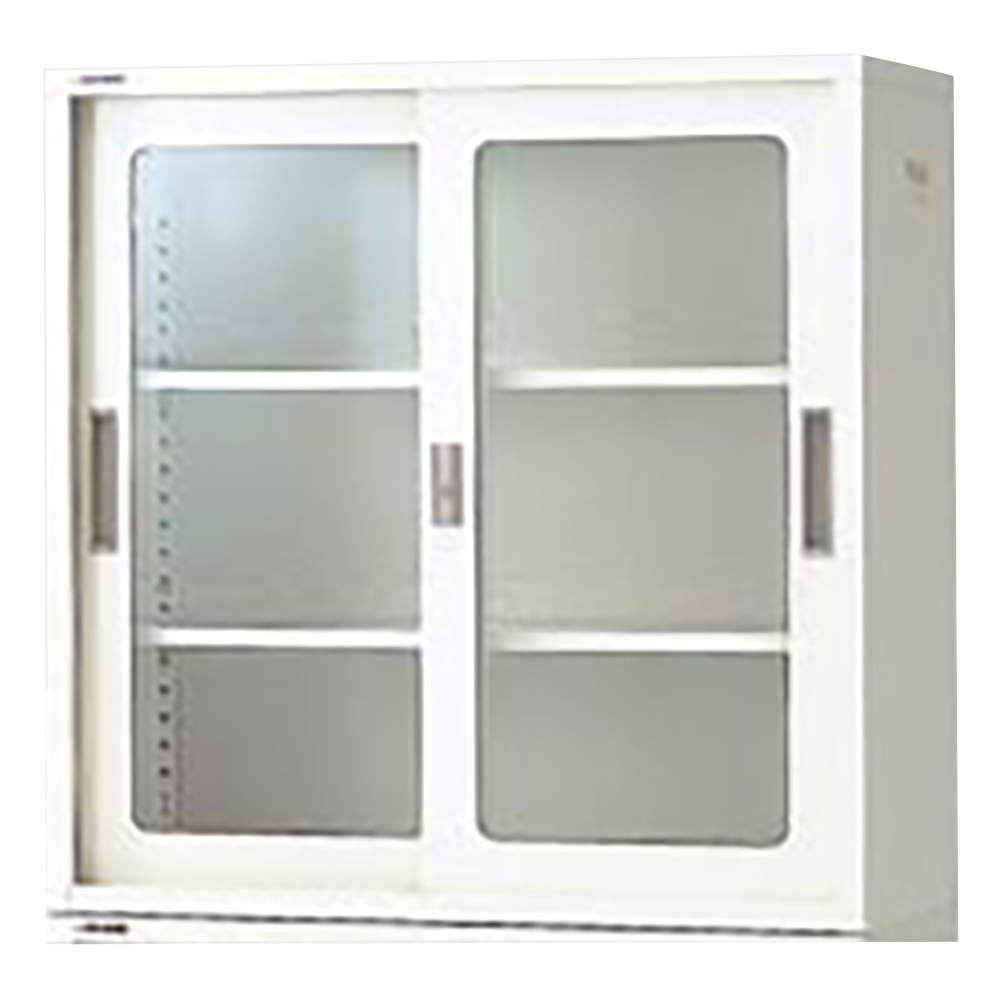 耐薬引違保管庫 ガラス戸 880×400×880mm N-90G・OW