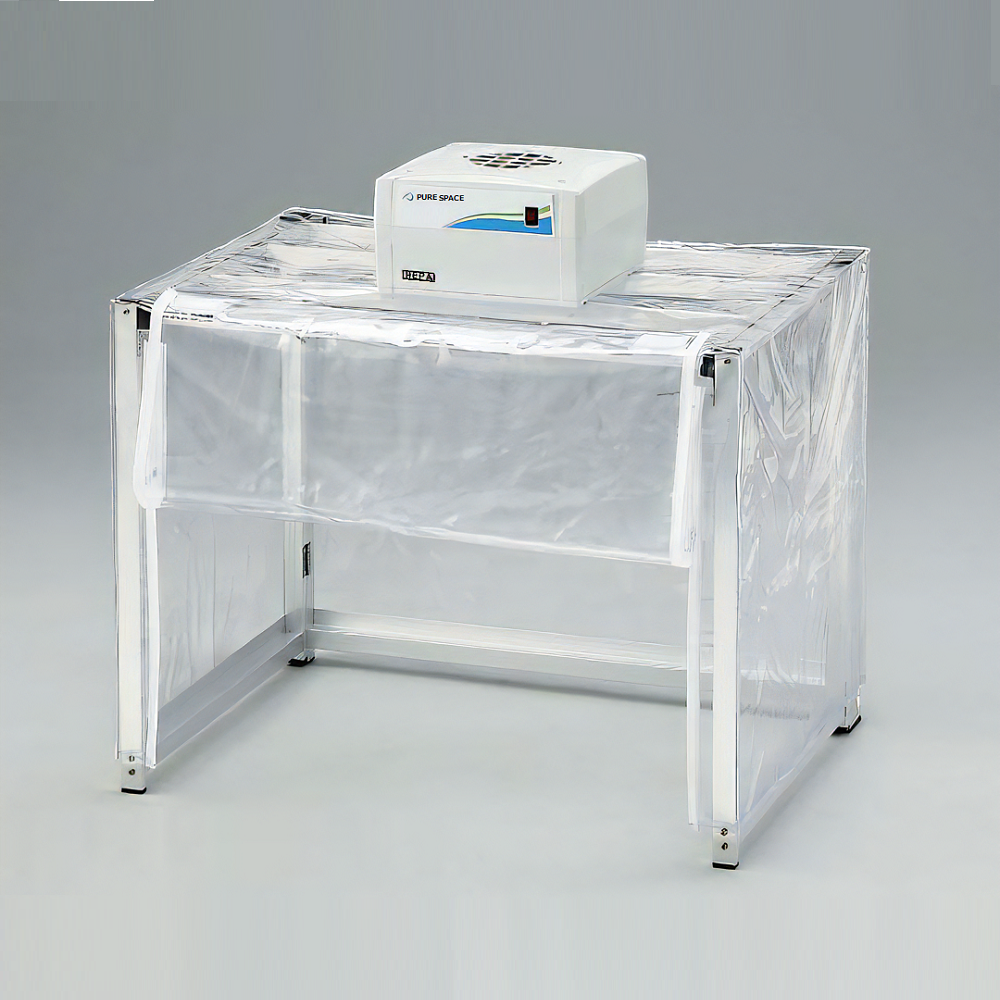 折りたたみ簡易型クリーンブース（溶菌・酵素フィルター付） ファンユニット1台付 OKCSK700