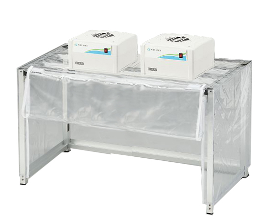 折りたたみ簡易型クリーンブース ファンユニット2台付 OKC1000