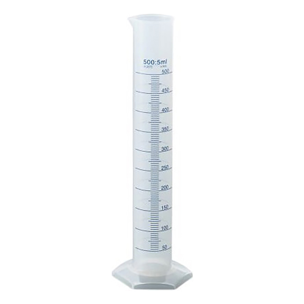 PPメスシリンダー 500mL PPM500