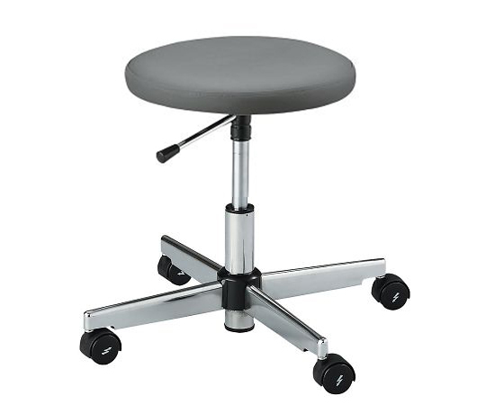 クリーンルーム用帯電防止チェア（クラス100対応） リング無し ブラック CR-83B