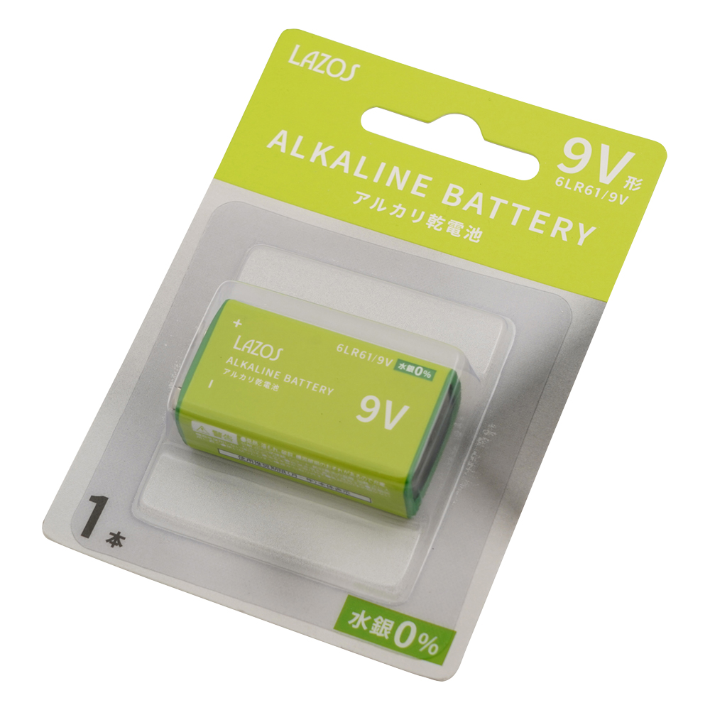アルカリ乾電池 9V形 1個入 LA-9VX1