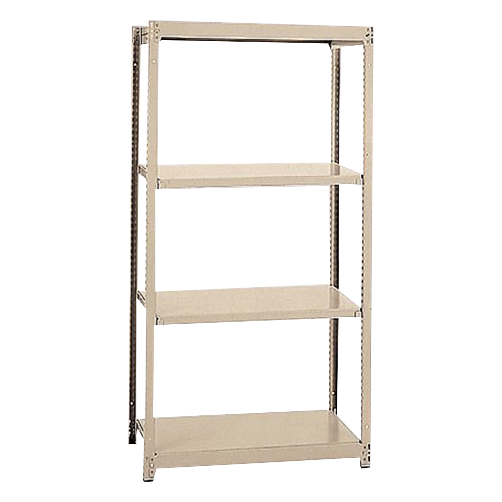 軽中量ボルトレスラック 4段 902×609×1807mm（耐荷重：200kg/段） MS6360-4K