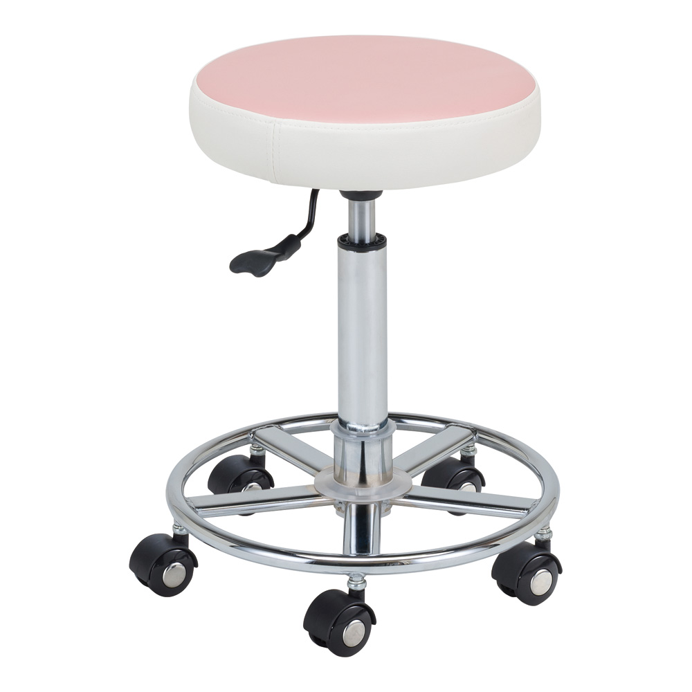 カラートレンドチェアー 背もたれ無し ピンク CTC