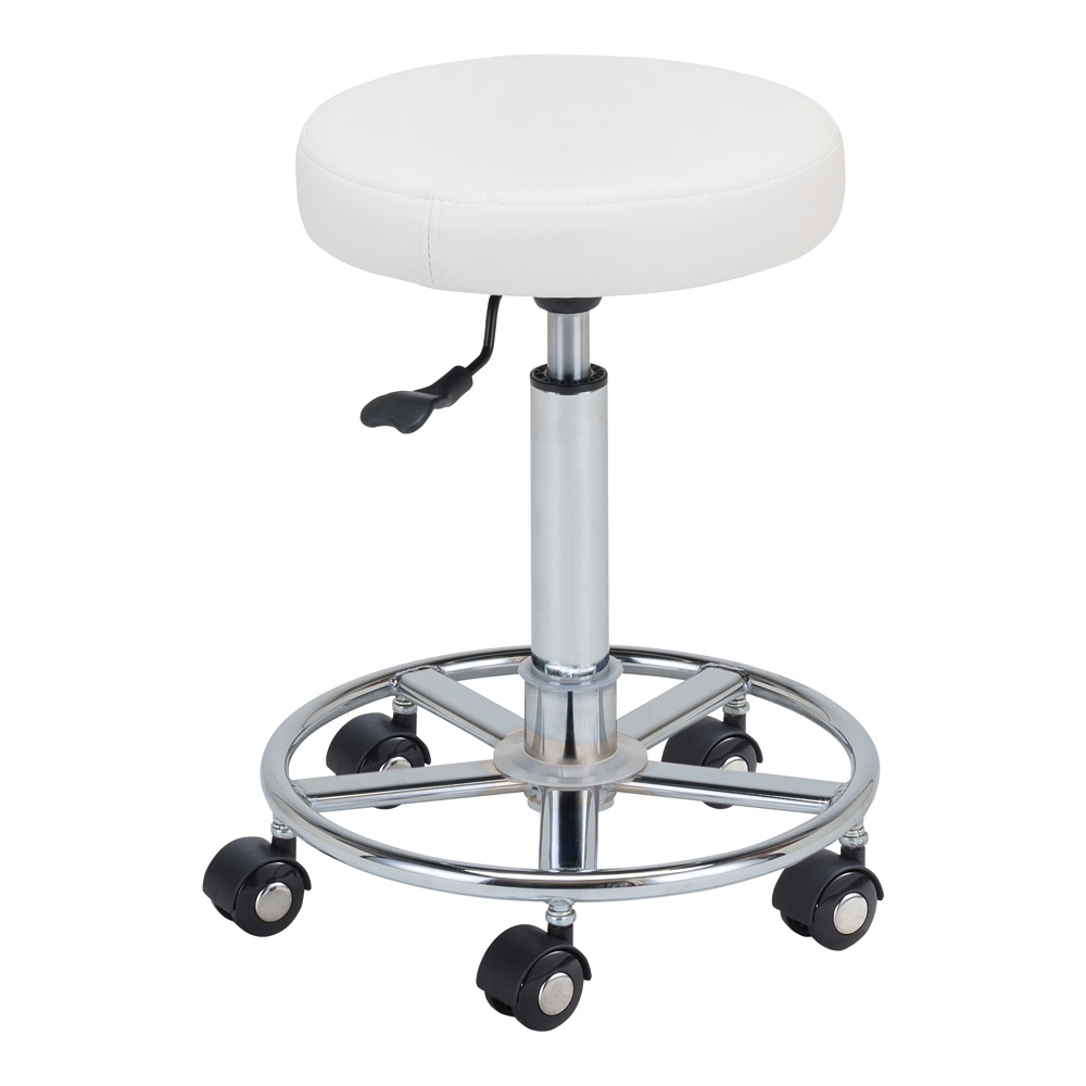 カラートレンドチェアー 背もたれ無し ホワイト CTC