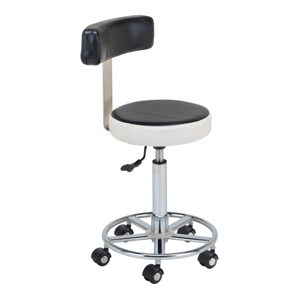 カラートレンドチェアー 背もたれ付き ブラック CTC-B