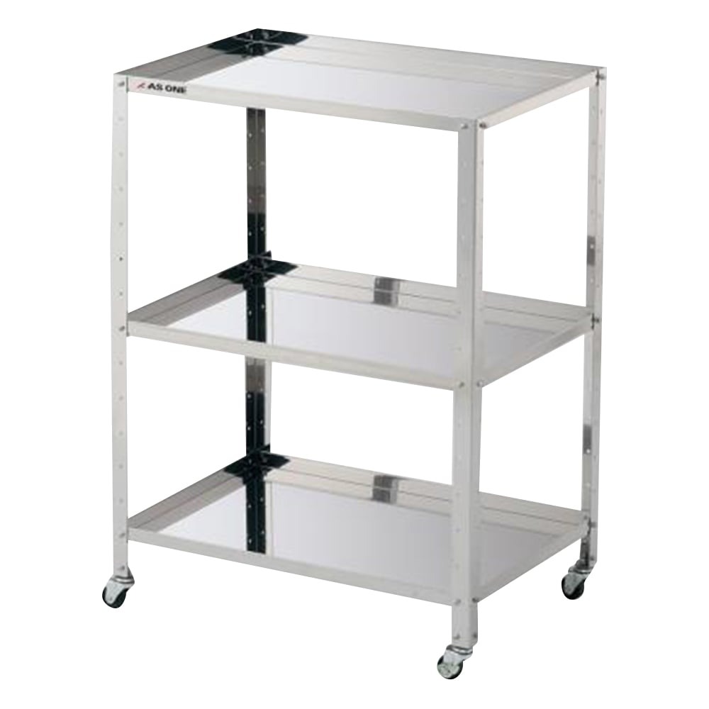枠付きステンレスワゴン ラージ 3段 610×410×809mm 枠付きラージ3段