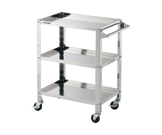 ステンレスヘビーワゴン 枠付き 3段