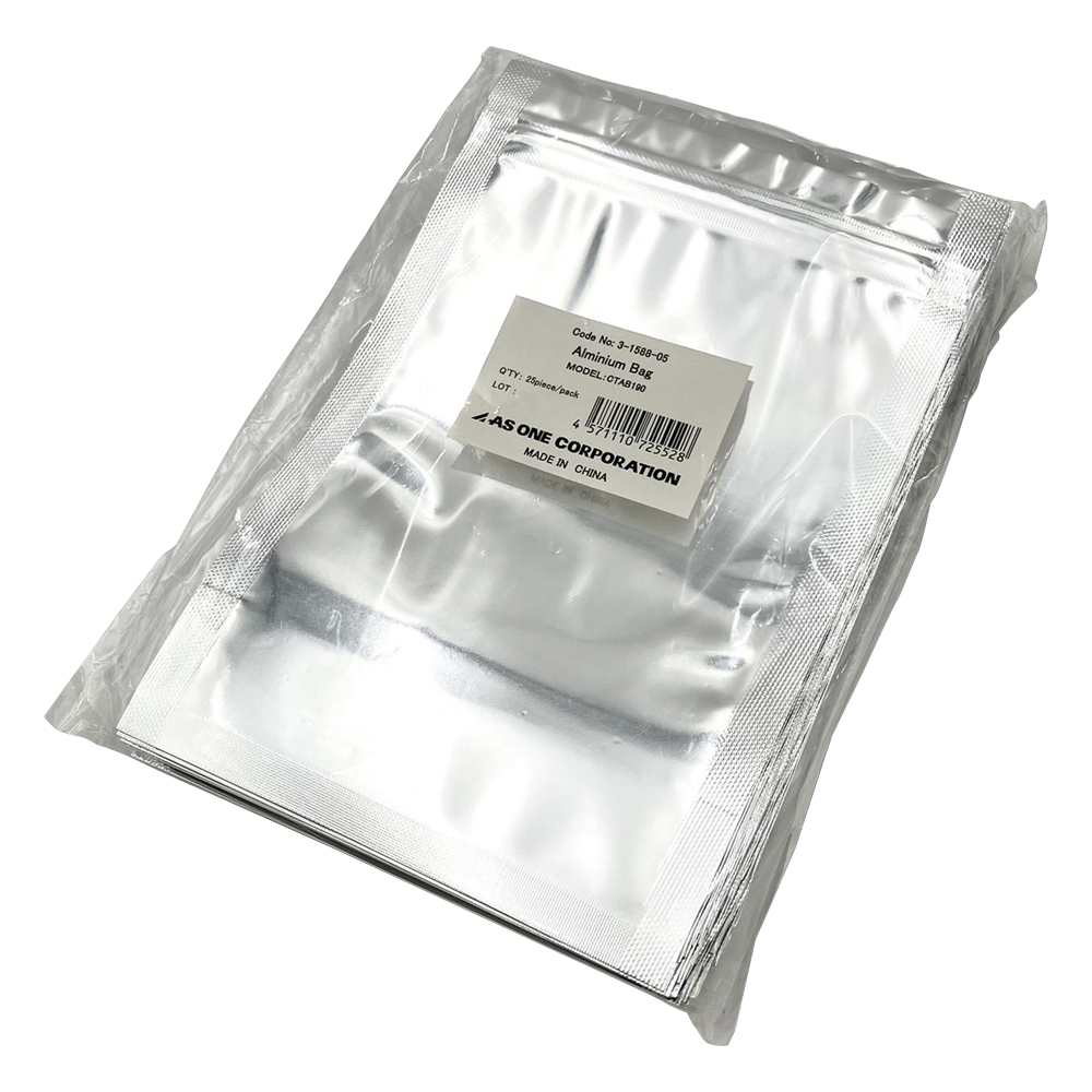 自立式チャック付きアルミ袋 幅：130×チャック下：174mm 底幅37mm 1袋（25枚入） CTAB190