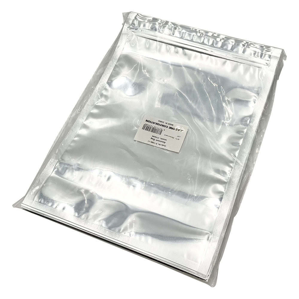 自立式チャック付きアルミ袋 幅：220×チャック下：284mm 底幅64mm 1袋（25枚入） CTAB300