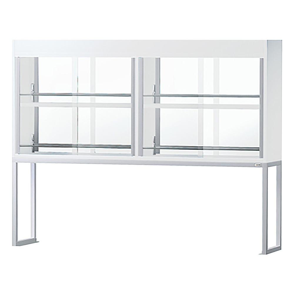 試薬棚 （両面型・スチールタイプ・ガラス戸付き） 1500×300×1170mm TEB-1530SB