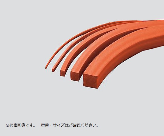 シリコーンスポンジ紐（赤）角 7mm×15mm