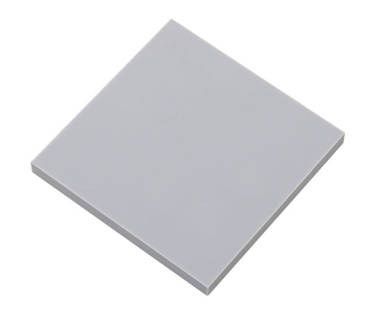 樹脂サンプルプレート 硬質PVC・グレー □100×1mm 1袋（10枚入） PVCG-□100-1