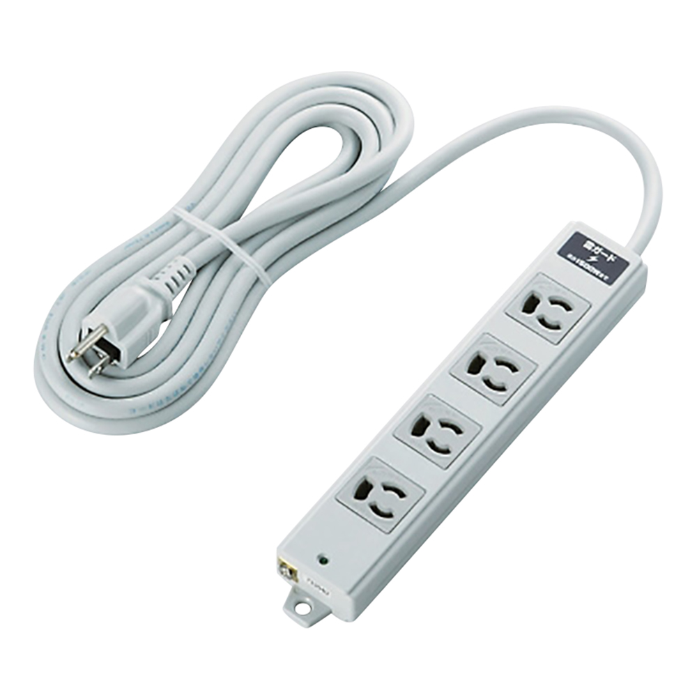 二重構造OAタップ 雷サージ 4口 3m T-WRMK3430LG/RS