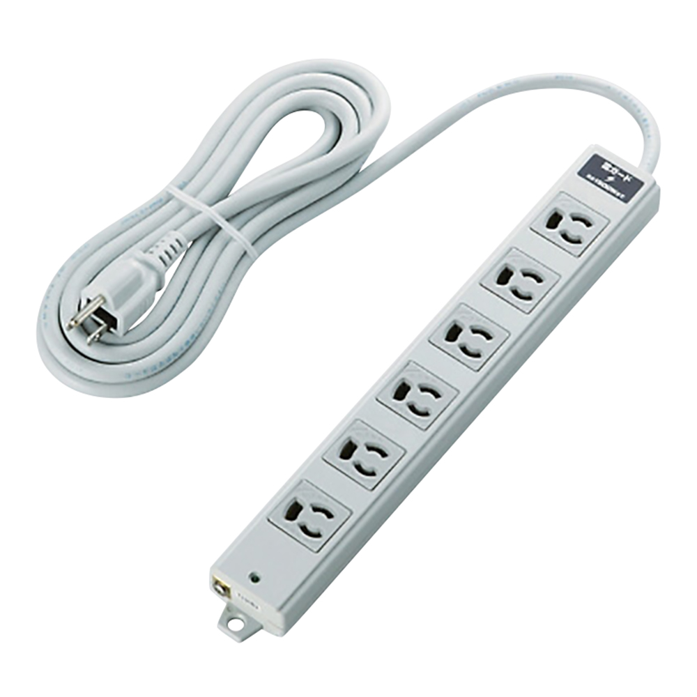 二重構造OAタップ 雷サージ 6口 3m T-WRMK3630LG/RS