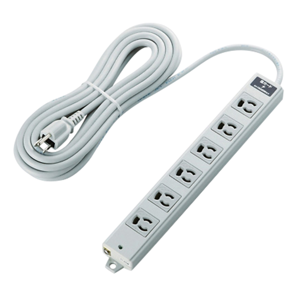 二重構造OAタップ 雷サージ 6口 5m T-WRMK3650LG/RS