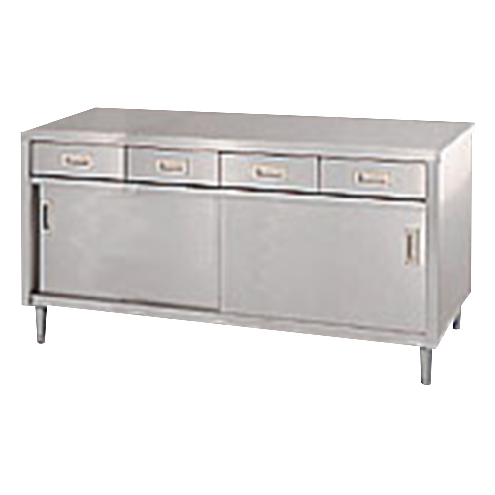 ステンレス作業台（SUS430・引出付） 1500×750×800mm ED-15075