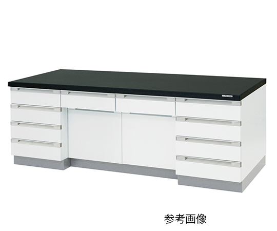 サイド実験台 木製タイプ （2400×750×800mm） SQA-2475