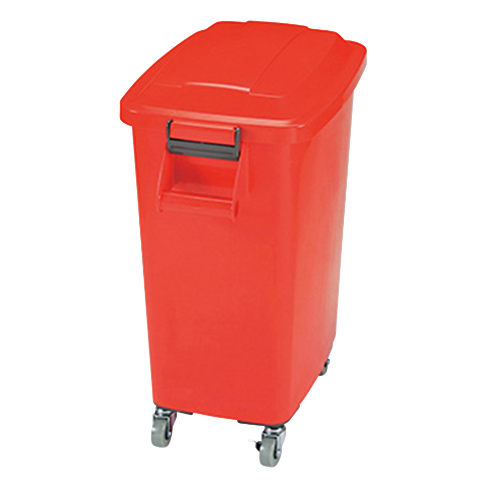 カラーペール（キャスター付き） 45L レッド CK-45