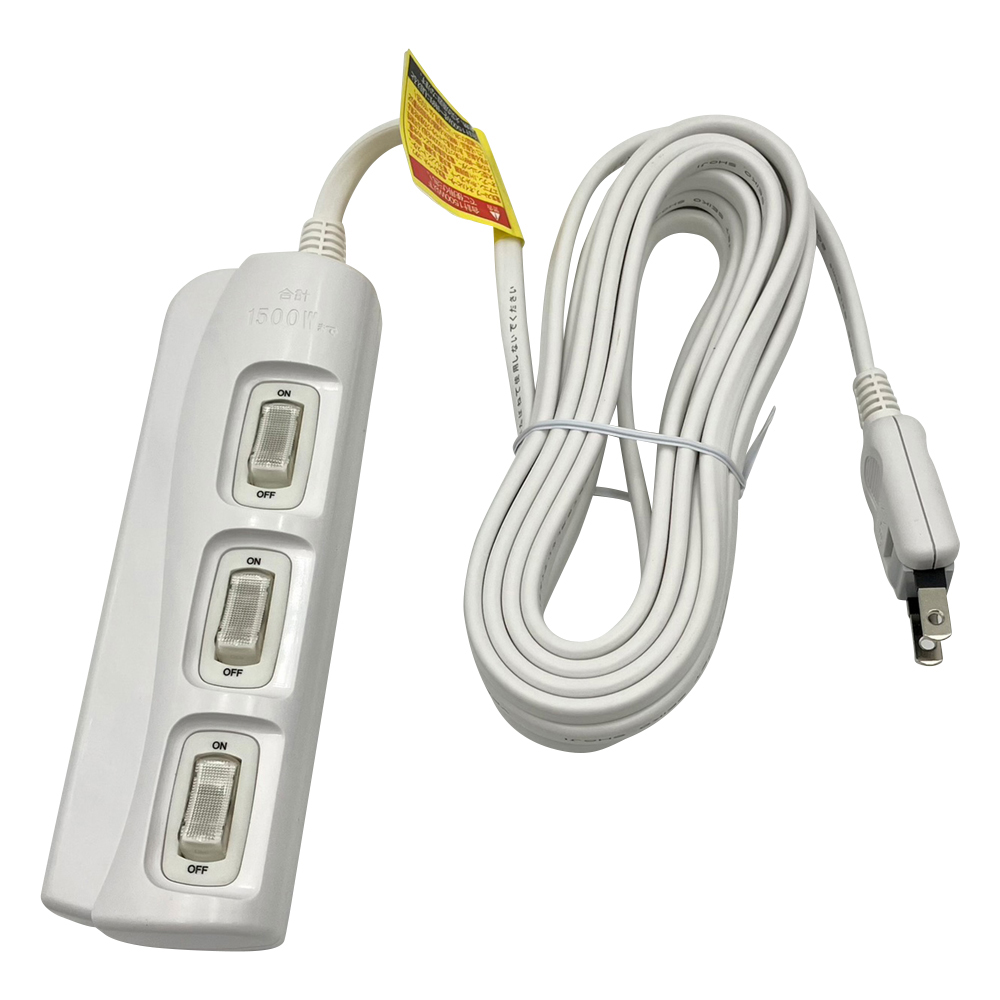 OAタップ コード5m コンセント3個口 SK-3S05W