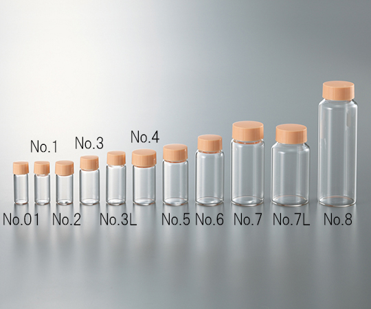 CCスクリュー管 透明 オレンジキャップ 30mL 1箱（50本入） No.6