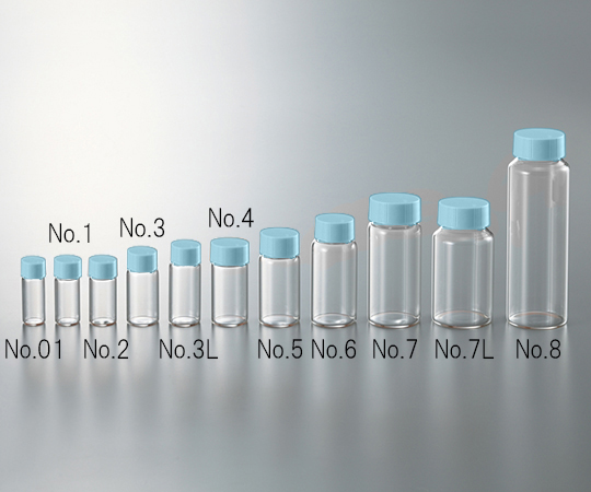 CCスクリュー管 透明 ブルーキャップ 20mL 1箱（50本入） No.5