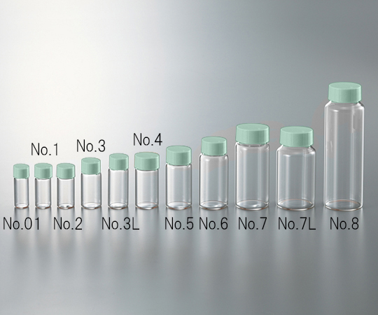 CCスクリュー管 透明 グリーンキャップ 10mL 1箱（100本入） No.3L