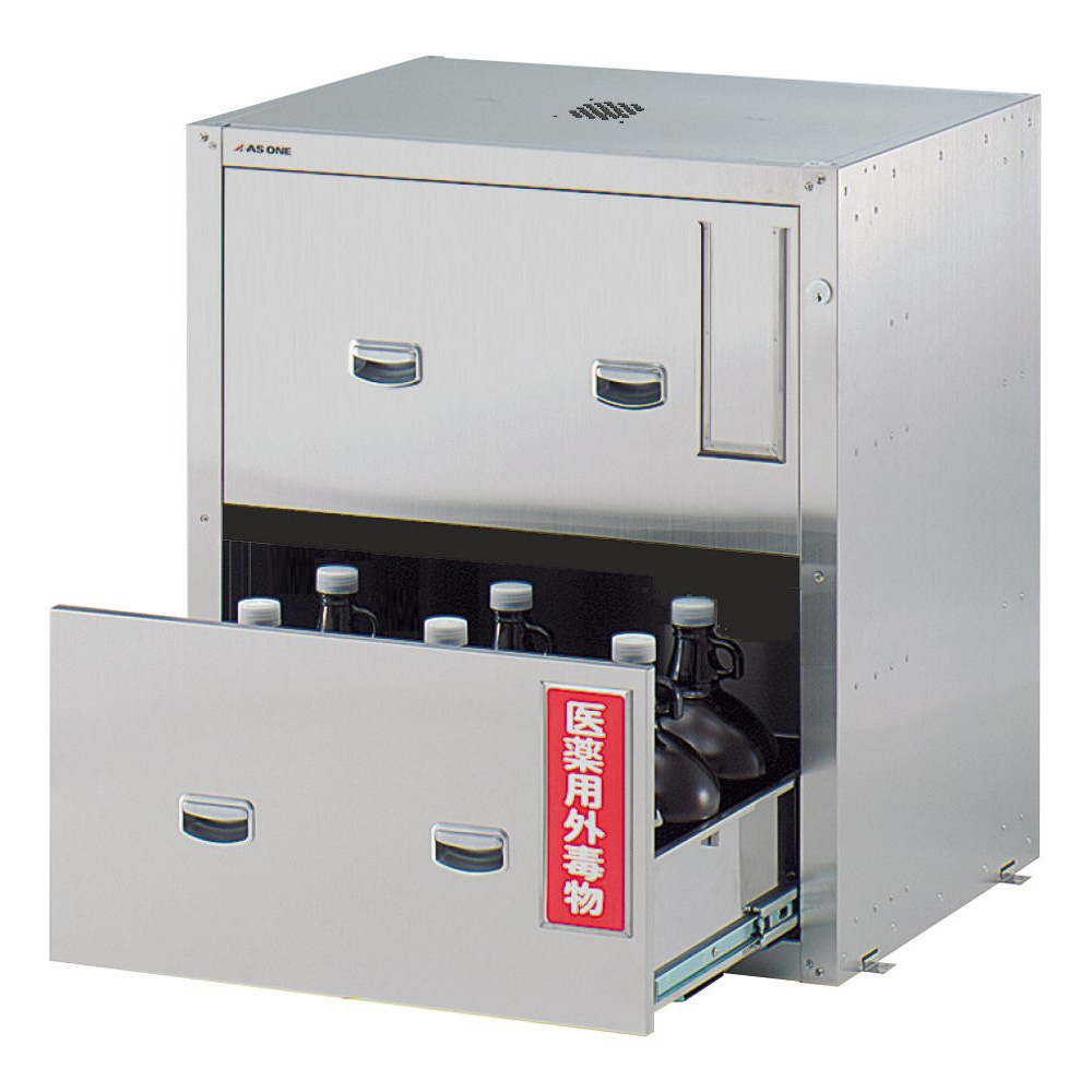 セフティキャビネット ガロン瓶用 スタンダード 705×600×800mm GU-5E