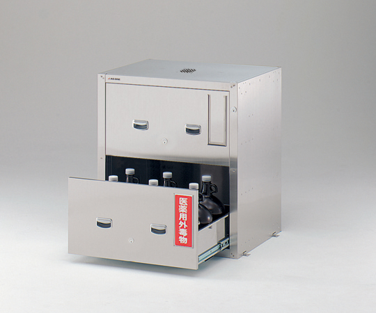 セフティキャビネット ガロン瓶用 ダブルロック GU-5E1W