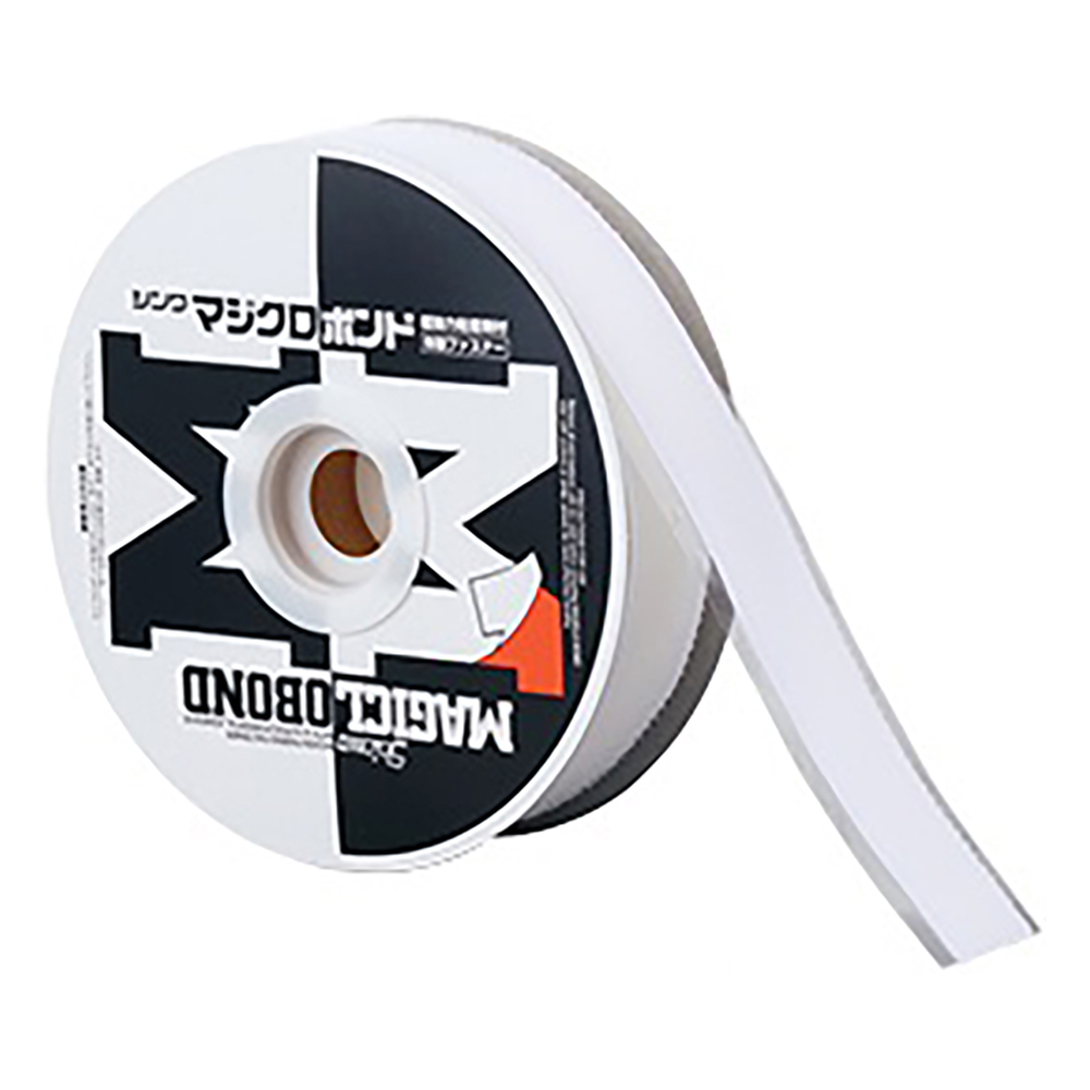 粘着剤付き面ファスナー マジクロボンド（R） 白 A面（オス） 1K5UCW255