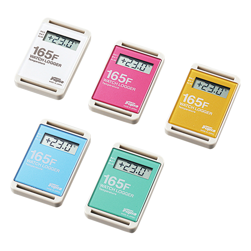 サンプル別個別温度管理ロガー 温湿度タイプ5色（白・赤・黄・青・緑）セット KT-265F-Set