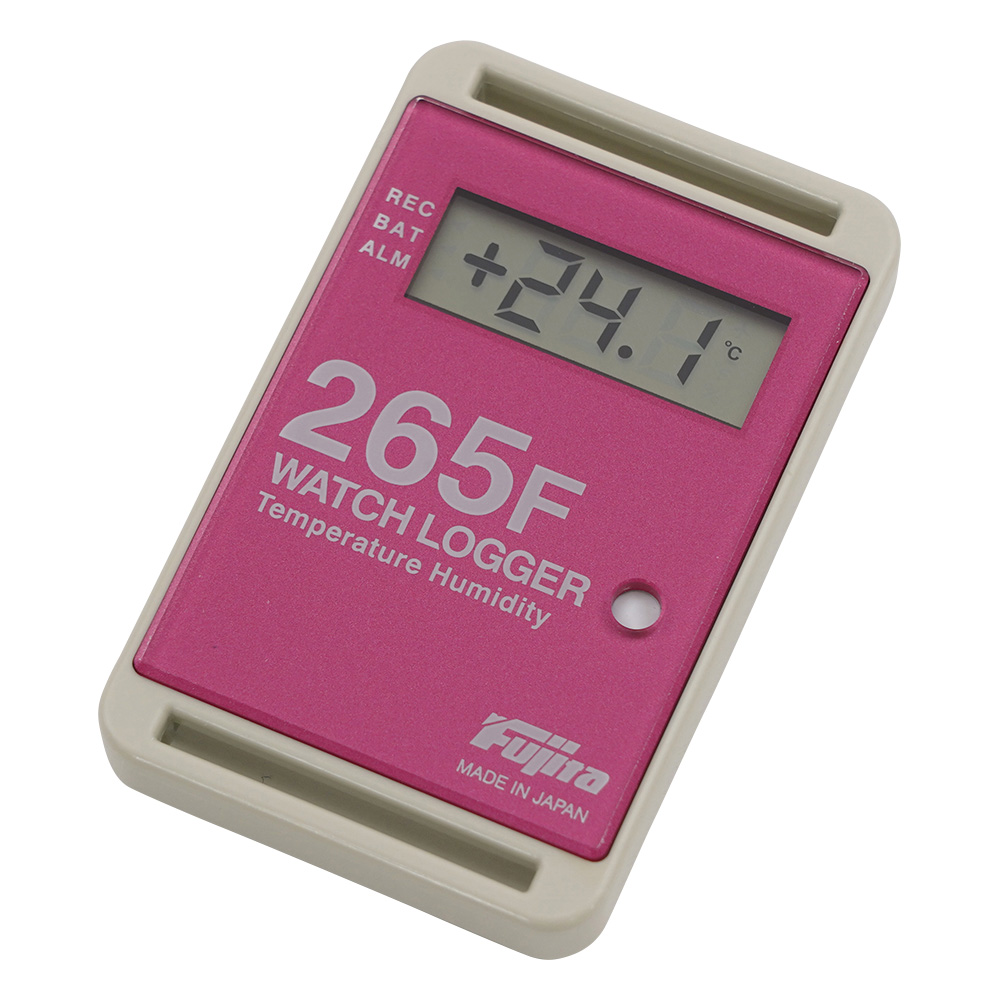 サンプル別個別温度管理ロガー 温湿度タイプ 赤 KT-265F/R