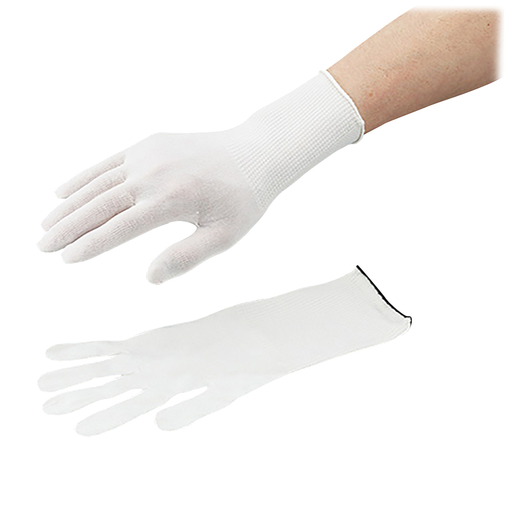 クリーンルーム用インナー手袋 クリーンパック M ロング 10双入 MX386-CP