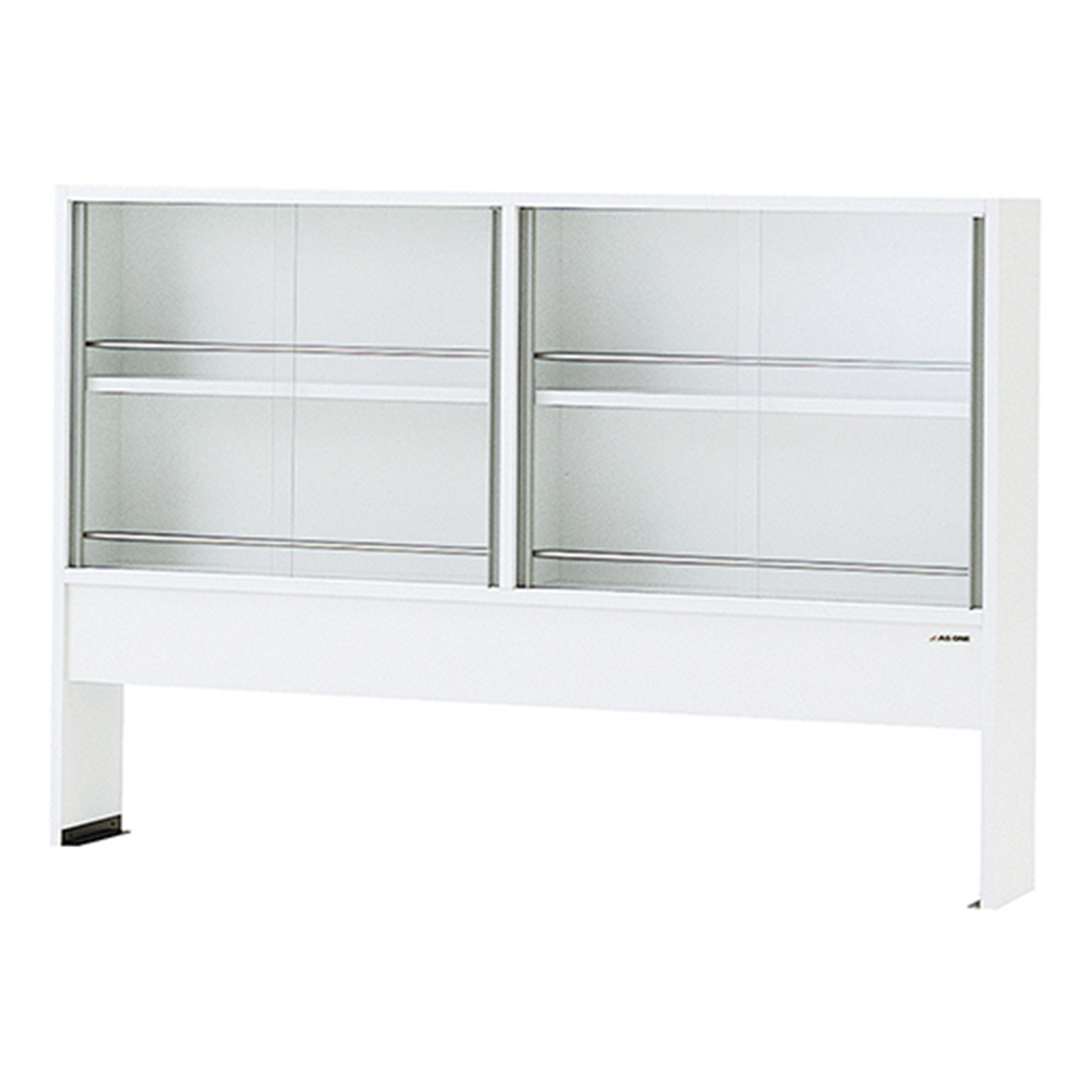 試薬棚 （片面型・ガラス戸付き） 1500×200×1000mm TEA-1520