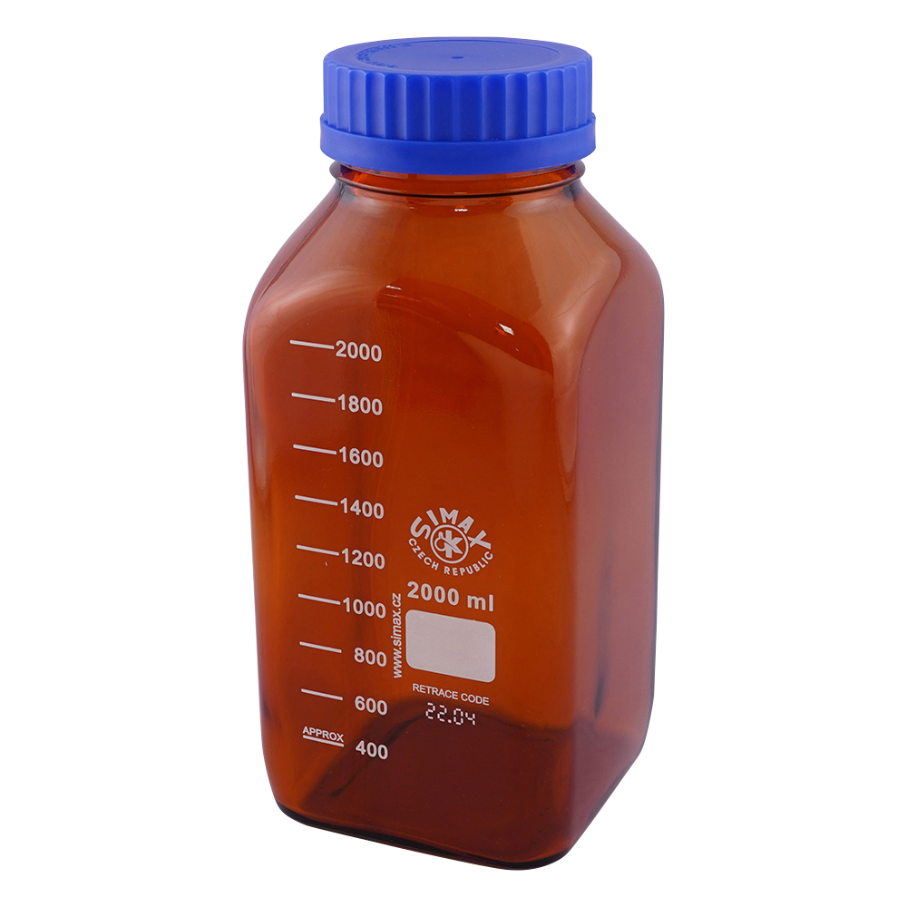 広口メディウム瓶 遮光 2000mL 2080M/H2000