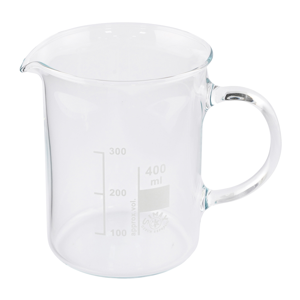 ガラス手付ビーカー 400mL 154/400