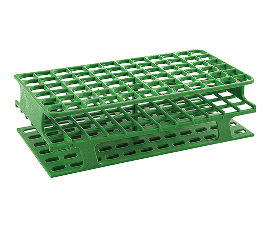 一体成型試験管立て（72穴）緑 13φmm HS27511C