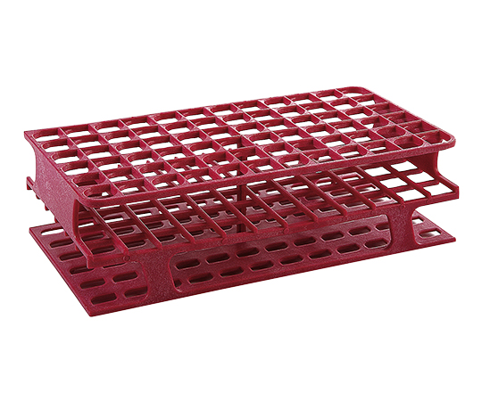 一体成型試験管立て（72穴）赤紫 13φmm HS27511D