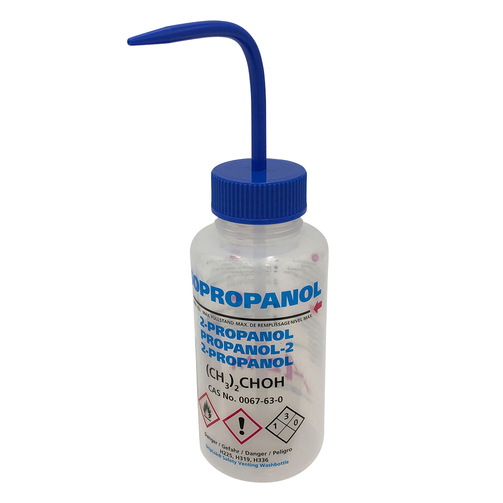 薬品標識広口洗浄瓶 （Azlon） 500mL イソプロパノール WGW539VTML