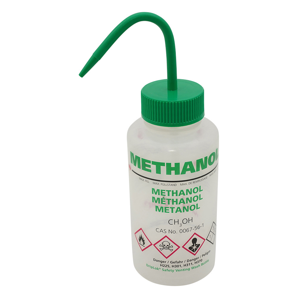 薬品標識広口洗浄瓶 （Azlon） 500mL メタノール WGW538VTML