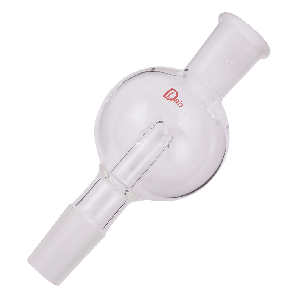 ロータリーエバポレーター用トラップ球 上部摺合 TS29/42 下部摺合 TS29/42