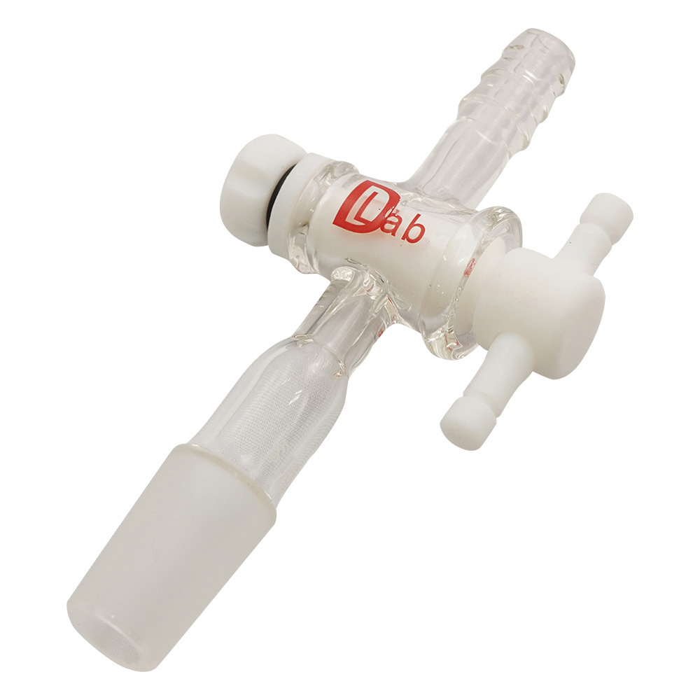 ジョイント付吸引コック PTFEコック・直管 TS15/25 15/25 直管P