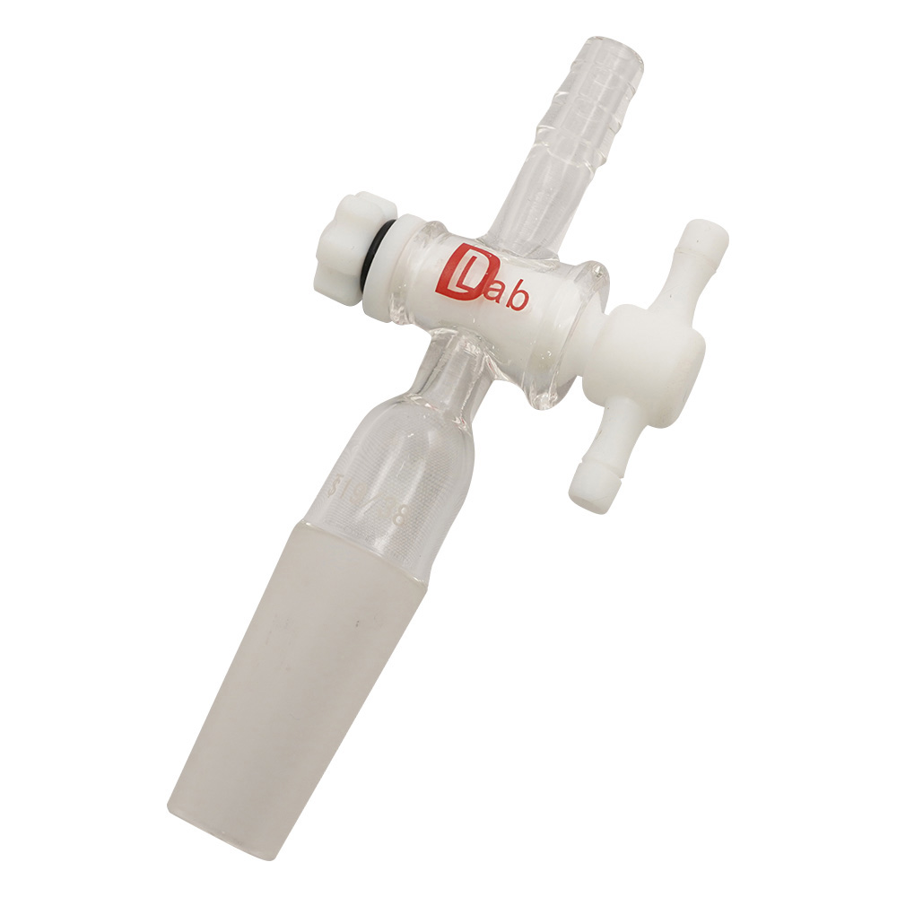 ジョイント付吸引コック PTFEコック・直管 TS19/38 19/38 直管P