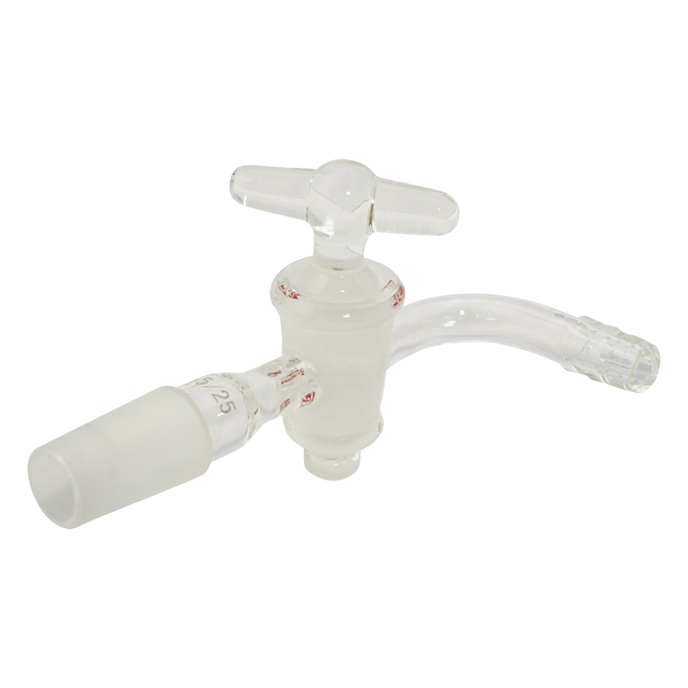 ジョイント付吸引コック ガラスコック・曲管 TS15/25 15/25 曲管G