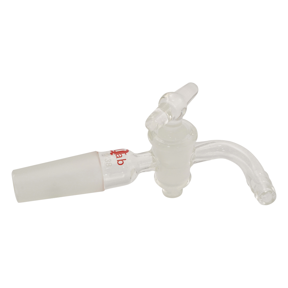 ジョイント付吸引コック ガラスコック・曲管 TS19/38 19/38 曲管G