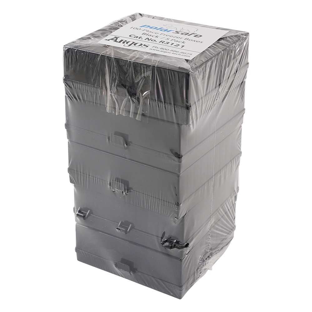 遮光プラスチッククライオボックス 100本収納 5個入 06755-21