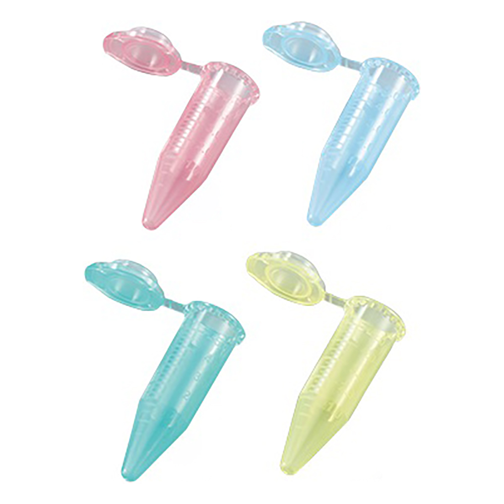 5mL遠心チューブ （赤・青・緑・黄） 未滅菌 50個/袋×4色×5箱 1410-09