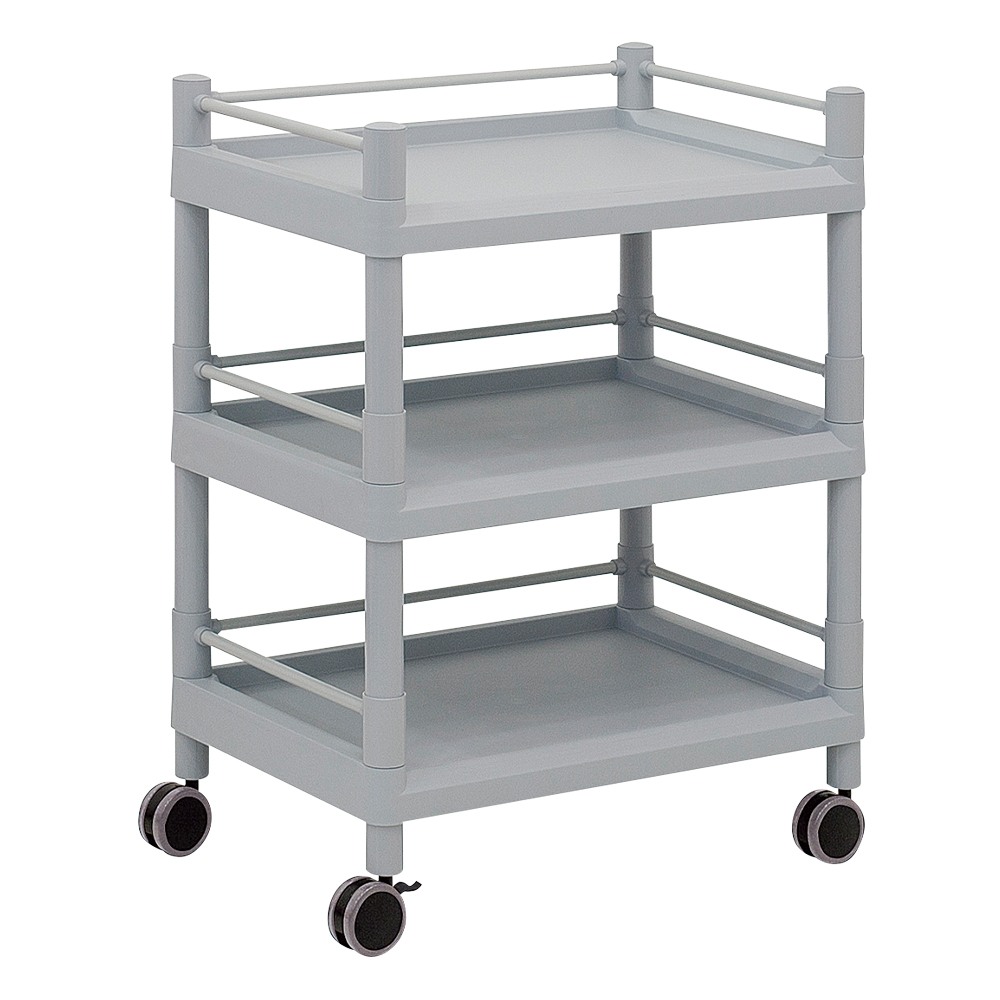 モバイルストレージカート(ガード枠付) 3段 645×444×855 MSO21F